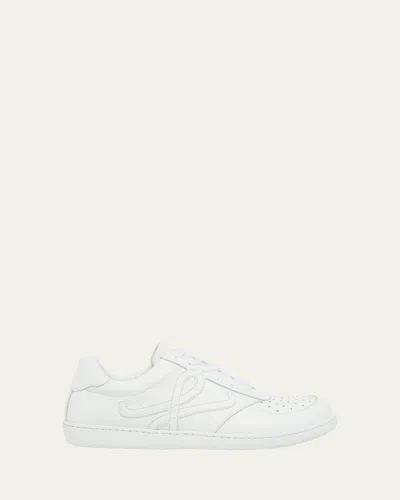 LOEWE MEN'S JAMBO ANAGRAM LEATHER SNEAKERS