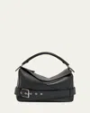 Loewe Men's Large Leather Biker Puzzle Shoulder Bag In Black