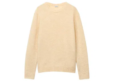 Pre-owned Loewe Men's  Wool Sweater In Ecru/white