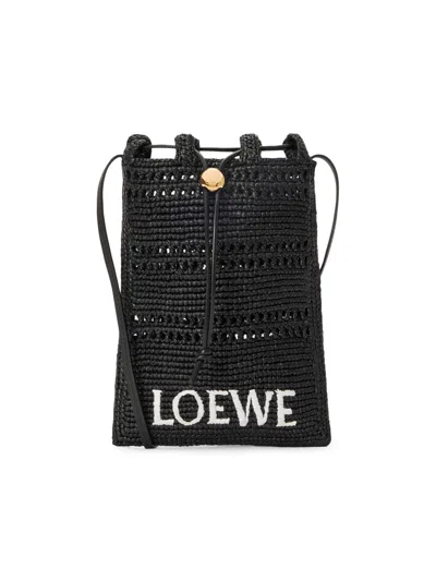 Loewe Men's  X Paula's Ibiza Drawstring Pocket Bucket Bag In Black