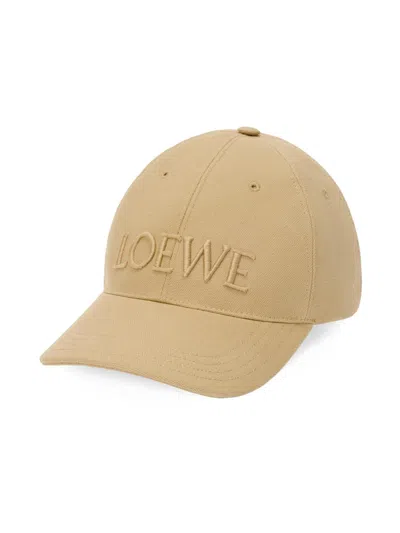 Loewe Men's  X Paula's Ibiza Logo-embroidered Cotton Cap In Sand
