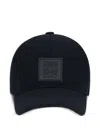 Loewe Men Logo Canvas Baseball Cap In Blue