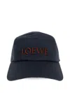 Loewe Men Logo Cotton Baseball Cap