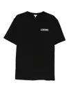 Loewe Logo-embroidered Cotton-jersey T-shirt In Black