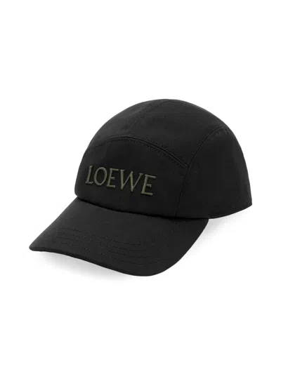 Loewe Men's Logo Trucker Cap In Black