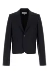 Loewe Navy Blue Wool Blazer In Navy Blue