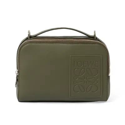Loewe Men's New Mini Camera Crossbody In Khaki Green