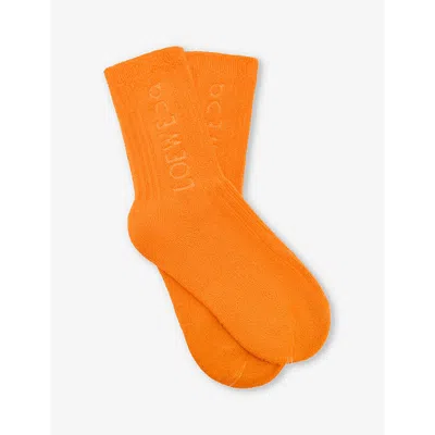 Loewe Mens Orange Socks
