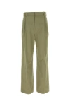 Loewe Buttoned Back Pocket Wide Leg Trousers In Multicolor
