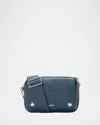 Loewe Small Pebble Messenger Bag In Supple Grained Calfskin In Purple