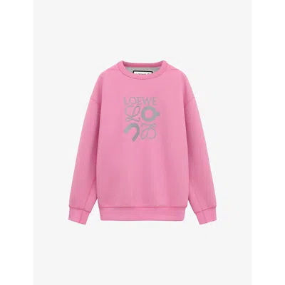 Loewe Mens Pink Sweatshirt