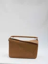 Loewe Large Puzzle Edge Grained Leather Top Handle Bag In Brown