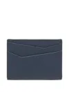 Loewe Men Puzzle Edge Leather Card Case In Blue
