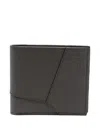 Loewe Men Puzzle Edge Leather Wallet In Black