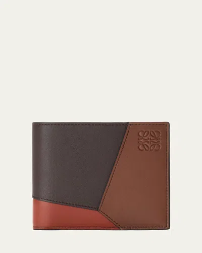 Loewe Men's Puzzle Edge Multicolor Leather Bifold Wallet