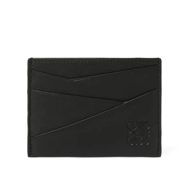 Loewe Puzzle Edge Plain Cardholder In Black