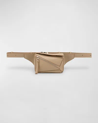 Loewe Men's Puzzle Mini Belt Bag In Brown