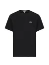 Loewe Mens Anagram-embroidered Cotton T-shirt Black In Black