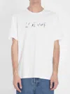 Loewe Logo-embroidered Cotton-jersey T-shirt In White