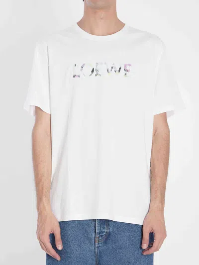 Loewe Men Relaxed-fit Cotton T-shirt In White