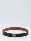 Loewe Men Reversible Anagram Belt In Black