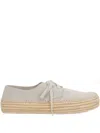 Loewe Scarpe Stringate Rio In Pelle Scamosciata Grigio Chiaro  Uomo In Gray