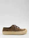 Loewe Scarpe Stringate Rio In Pelle Scamosciata Marrone Uomo In Brown
