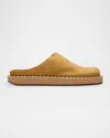 Loewe Rivet Suede Mules
