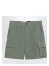 Loewe Sage Green Cargo Shorts In Linen Blend