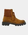 Loewe Man Ankle Boots Brown Size 9 Leather In Brown