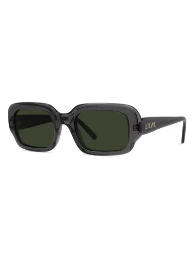 LOEWE MEN'S SLIM 54MM RECTANGULAR SUNGLASSES