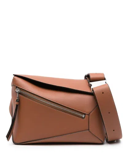 Loewe Men Small Puzzle Bumbag In Brown