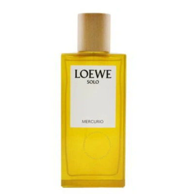 Loewe Men's Solo Mercurio Edp Spray 3.4 oz Fragrances 8426017072069 In Amber / Honey / Orange