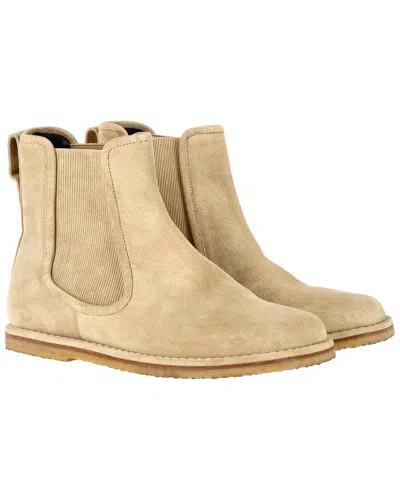 Loewe Men's Suede Chelsea Boot (authentic Pre-loved) In Neutral