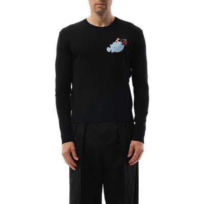 Loewe Men's Suna Fujita Anglerfish Sweater In Black