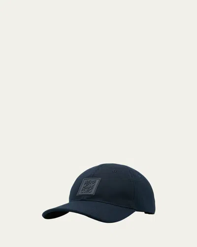Loewe Men's Tonal Anagram Logo Baseball Cap In Deep Navy