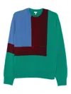 Loewe Men Wool Crewneck Sweater In Multi