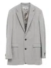 Loewe Men Wool Single-breasted Jacket In Multi