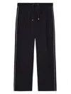 Loewe Wool-blend Drawstring Trousers In Blue