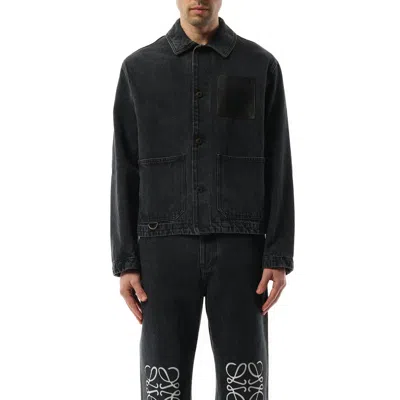 LOEWE MEN'S WORKWEAR DENIM JACKET