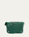 Loewe Men's Xs Pebble Leather Messenger Bag In Evergreen