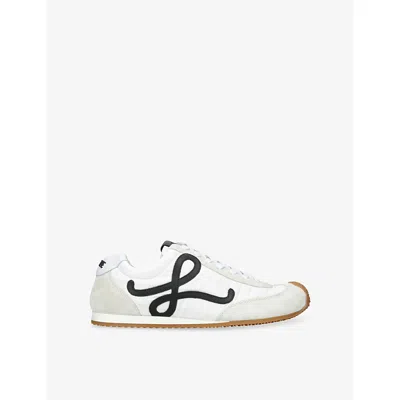 Loewe Ballet Runner 2.0 Leather Sneakers In White