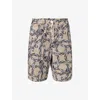 Loewe Anagram-pattern Drawstring Shorts In Multi