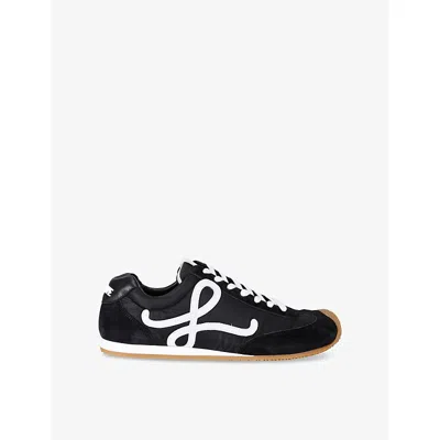 LOEWE MENS BLACK BALLET RUNNER 2.0 LEATHER AND SHELL LOW-TOP TRAINERS EUR 42 / 8 UK