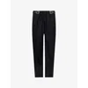 Loewe Mens Black Belted Wide-leg Cotton Trousers In Black