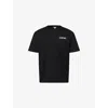Loewe Mens Black Brand-embroidery Relaxed-fit Cotton-jersey T-shirt In Black