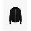 Loewe Mens Black Anagram Relaxed-fit Stretch-wool Blend Hoody In Black