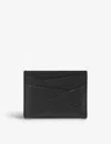 Loewe Mens Black Puzzle Edge Brand-debossed Leather Card Holder In Black