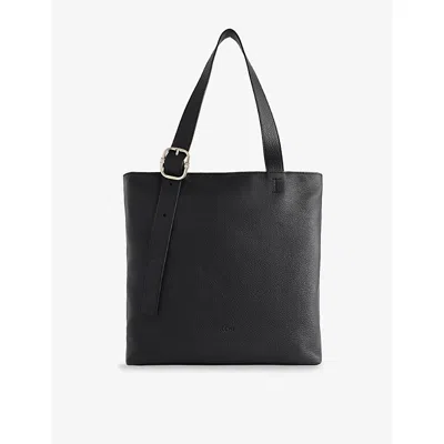 Loewe Mens Black The Loop Leather Tote Bag