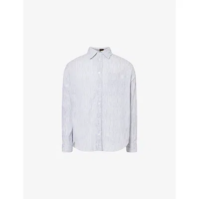 Loewe Mens  X Paula's Ibiza Striped Cotton-blend Shirt In Multi